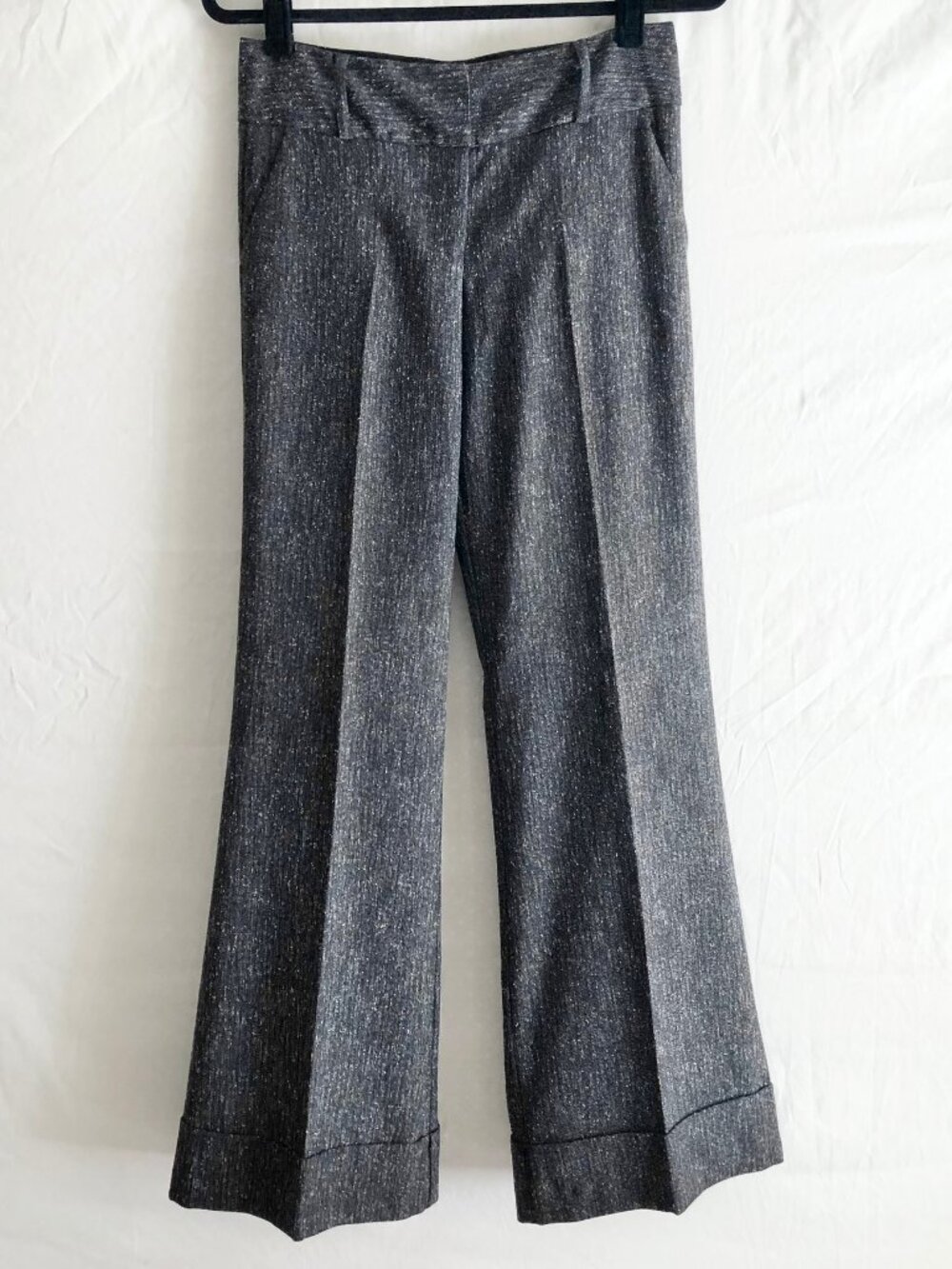 Vintage Forever 21 Charcoal Gray Flare Leg Trousers Size S